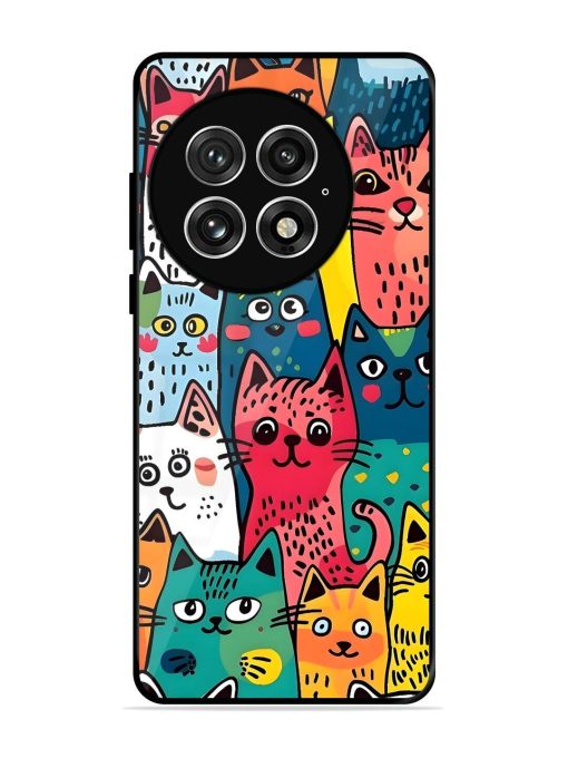 Feline Frenzy Glossy Soft Edge Case for Oneplus 13 (5G)