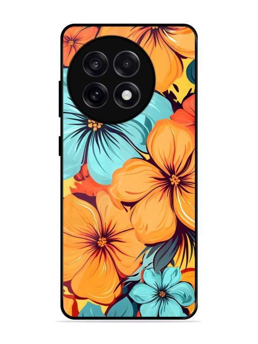 Tropical Bloom Glossy Soft Edge Case for Oneplus 13R (5G)