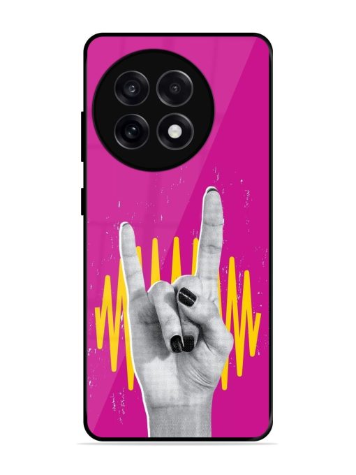 Rock Hand Glossy Soft Edge Case for Oneplus 13R (5G)