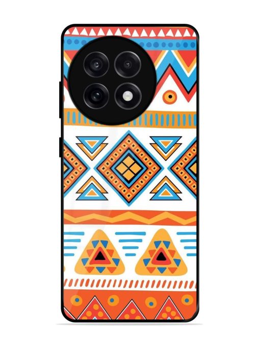 Vibrant Tribal Pattern Glossy Soft Edge Case for Oneplus 13R (5G)