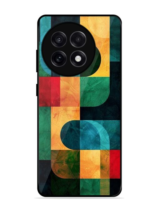 Geometric Harmony Glossy Soft Edge Case for Oneplus 13R (5G)