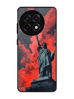 Lady Liberty'S Firework Finale Glossy Soft Edge Case for Oneplus 13R (5G)