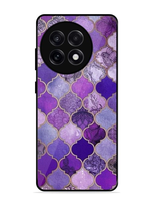 Purple Mosaic Magic Glossy Soft Edge Case for Oneplus 13R (5G)