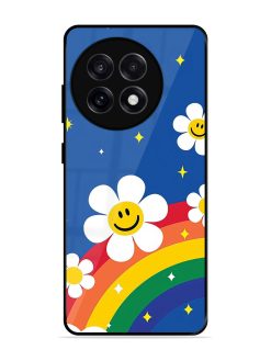 Happy Daisies And Rainbow Sky Glossy Soft Edge Case for Oneplus 13R (5G)