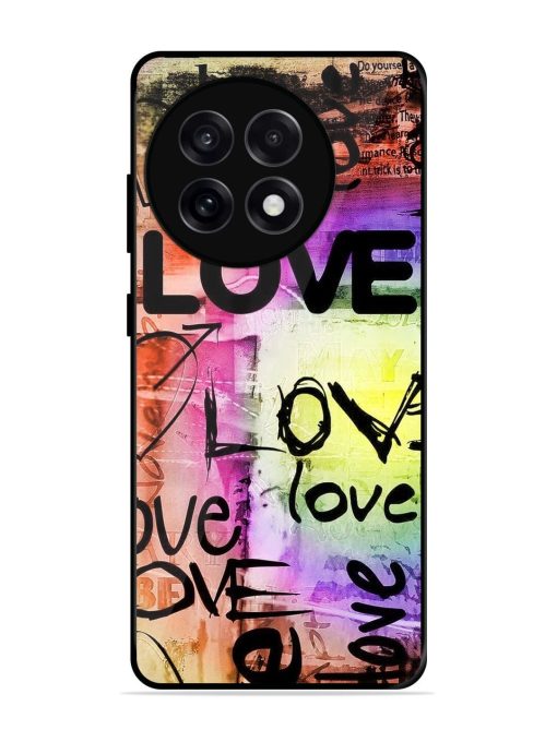 Love Graffiti Glossy Soft Edge Case for Oneplus 13R (5G)