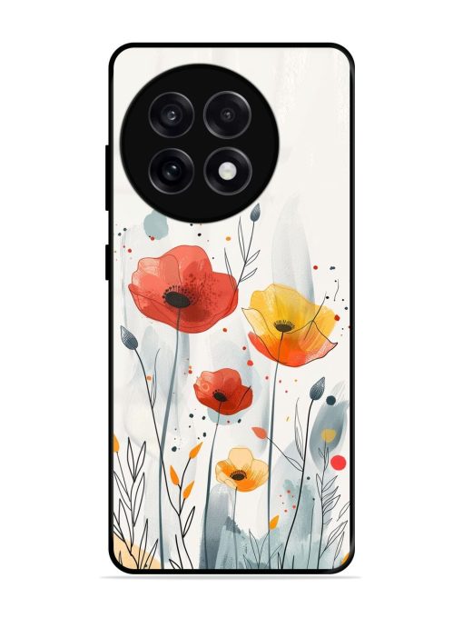 Poppy Fields Glossy Soft Edge Case for Oneplus 13R (5G)
