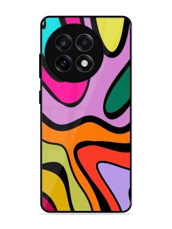 Groovy Swirls Glossy Soft Edge Case for Oneplus 13R (5G)