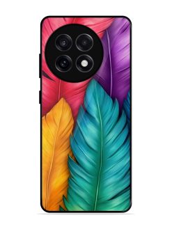 Rainbow Feathers Glossy Soft Edge Case for Oneplus 13R (5G)