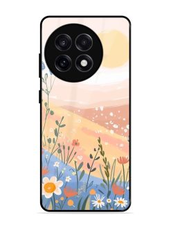 Golden Hour Blooms Glossy Soft Edge Case for Oneplus 13R (5G)