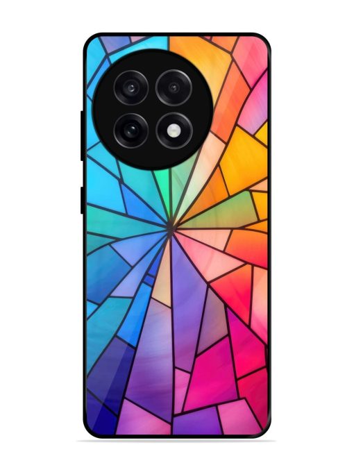 Stained Glass Kaleidoscope Of Colors Glossy Soft Edge Case for Oneplus 13R (5G)