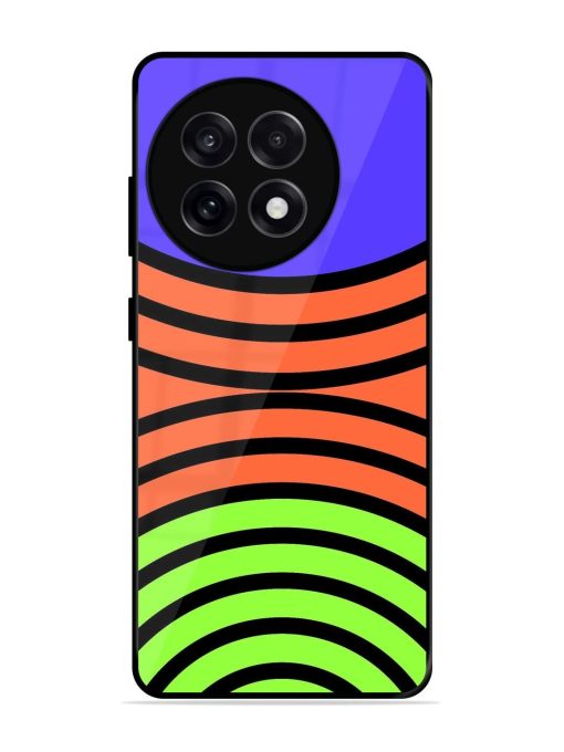 Psychedelic Stripe Symphony Glossy Soft Edge Case for Oneplus 13R (5G)