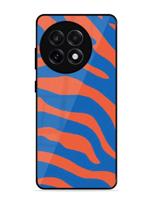 Zebra Stripes In Blue And Orange Glossy Soft Edge Case for Oneplus 13R (5G)