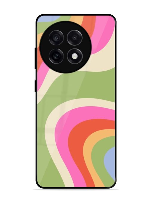 Wavy Rainbow Wonderland Glossy Soft Edge Case for Oneplus 13R (5G)