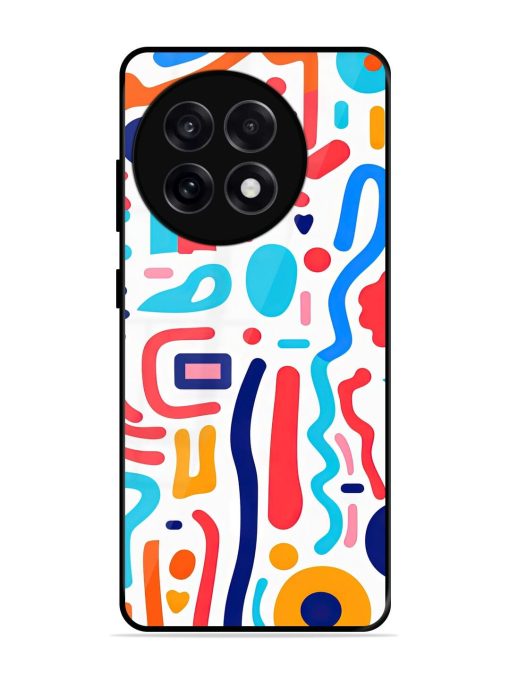 Whimsical Doodle Chaos Glossy Soft Edge Case for Oneplus 13R (5G)