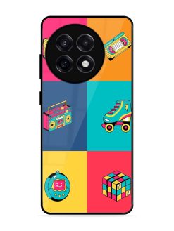 90S Throwback Grid Glossy Soft Edge Case for Oneplus 13R (5G)
