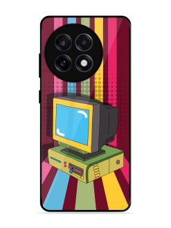 Retro Tech Vibes Glossy Soft Edge Case for Oneplus 13R (5G)