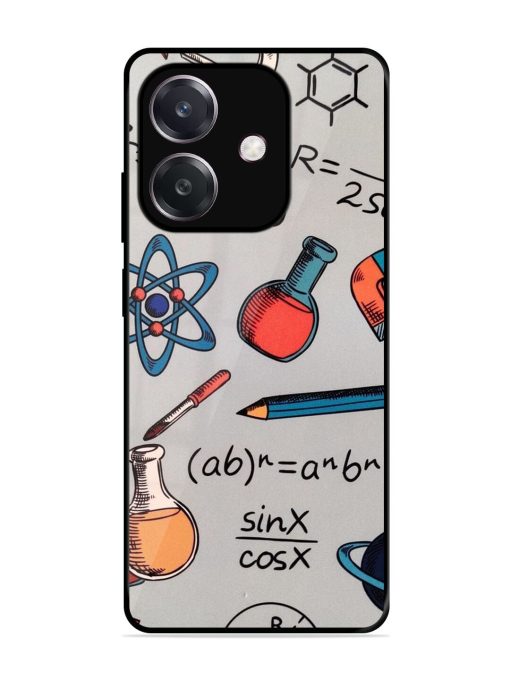 Science Doodle Glossy Soft Edge Case for Oppo A3 (5G)