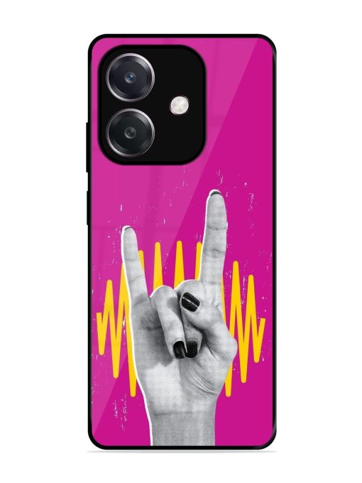 Rock Hand Glossy Soft Edge Case for Oppo A3 (5G)