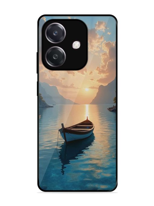 Serene Sunset Glossy Soft Edge Case for Oppo A3 (5G)