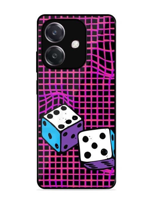 Glitched Dice Glossy Soft Edge Case for Oppo A3 (5G)