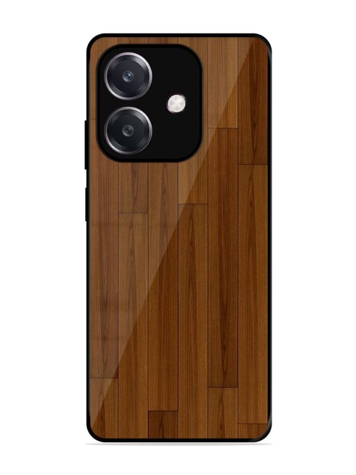 Warm Woodgrain Glossy Soft Edge Case for Oppo A3 (5G)