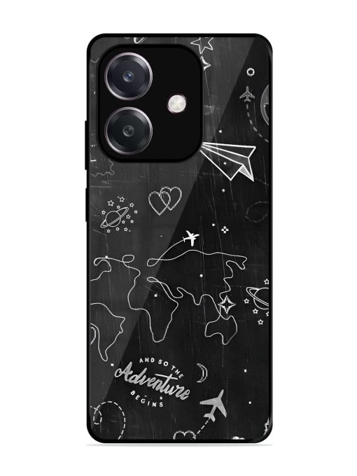 Wanderlust Sketchbook Glossy Soft Edge Case for Oppo A3 (5G)
