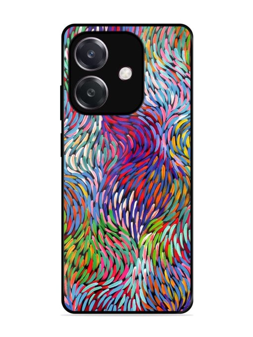 Vibrant Waves Glossy Soft Edge Case for Oppo A3 (5G)