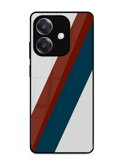 Slanted Stripes Glossy Soft Edge Case for Oppo A3 (5G)