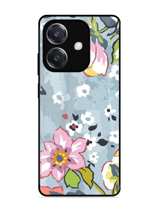Floral Fantasy Glossy Soft Edge Case for Oppo A3 (5G)