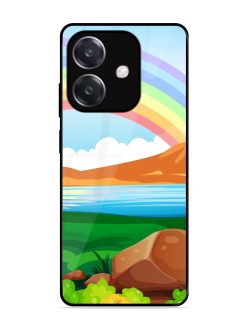 Rainbow Over The Lake Glossy Soft Edge Case for Oppo A3 (5G)