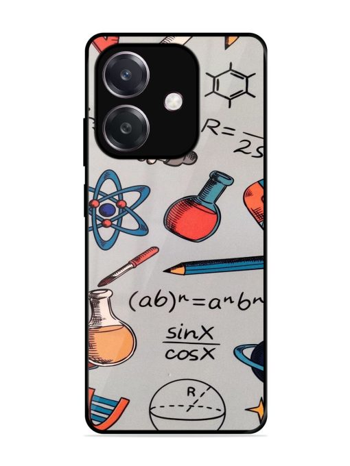Science Doodle Delight Glossy Soft Edge Case for Oppo A3 (5G)