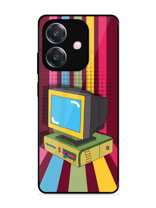 Retro Tech Vibes Glossy Soft Edge Case for Oppo A3 (5G)