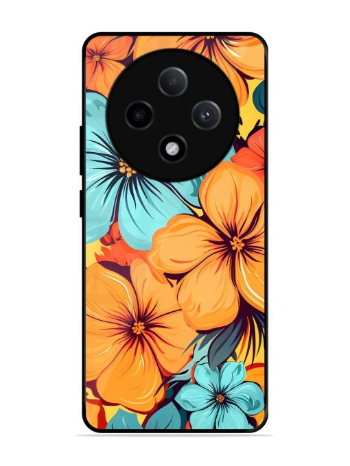 Tropical Bloom Glossy Soft Edge Case for Oppo F27 (5G)