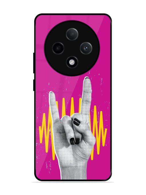 Rock Hand Glossy Soft Edge Case for Oppo F27 (5G)