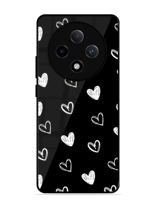 Scattered Hearts Glossy Soft Edge Case for Oppo F27 (5G)