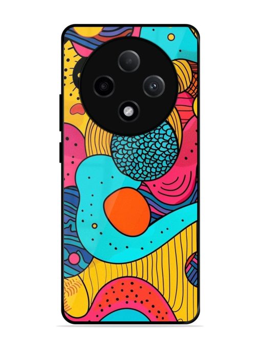 Psychedelic Patterns Glossy Soft Edge Case for Oppo F27 (5G)