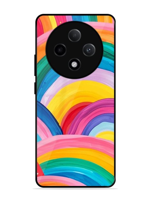 Rainbow Symphony Glossy Soft Edge Case for Oppo F27 (5G)