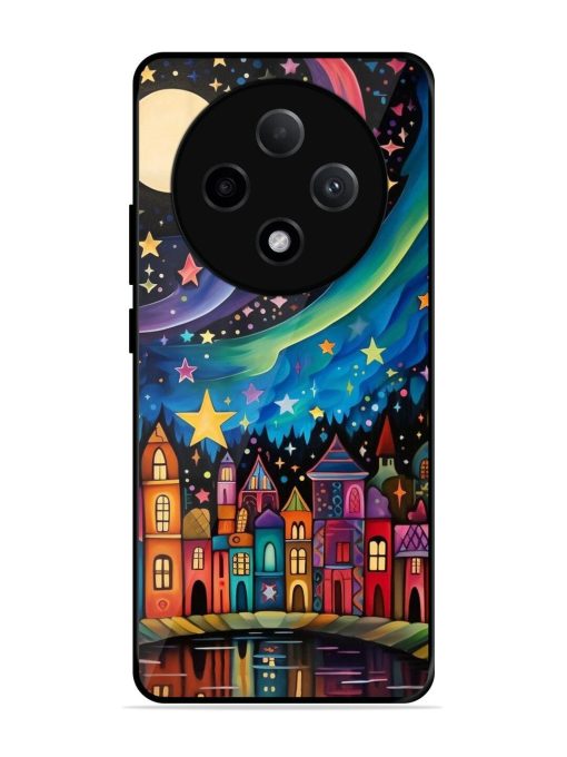 Starlit Village Glossy Soft Edge Case for Oppo F27 (5G)