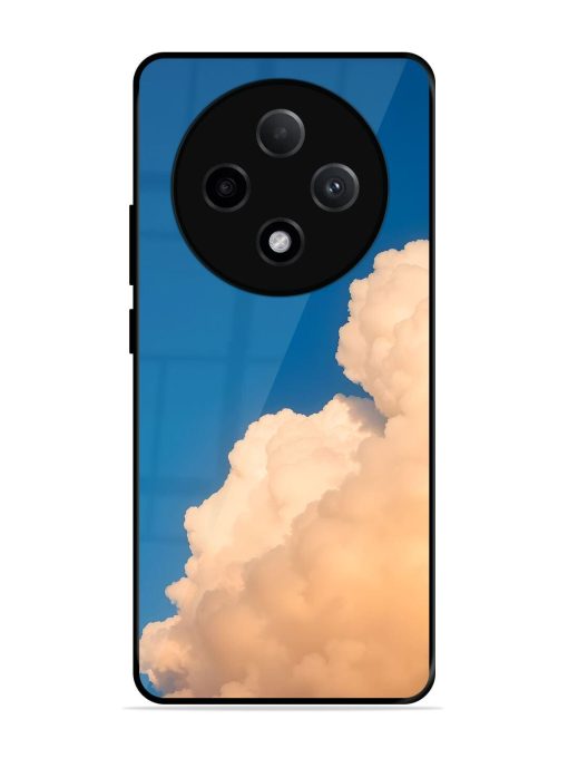 Golden Cloudscape Glossy Soft Edge Case for Oppo F27 (5G)