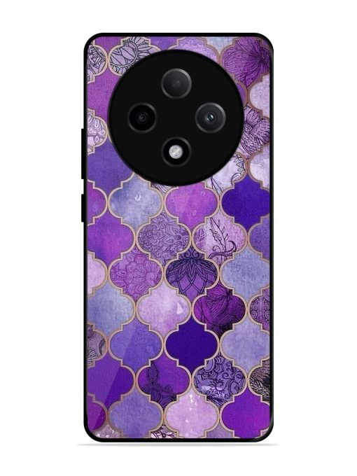 Purple Mosaic Magic Glossy Soft Edge Case for Oppo F27 (5G)