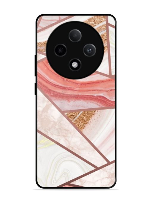 Rosy Mosaic Glossy Soft Edge Case for Oppo F27 (5G)