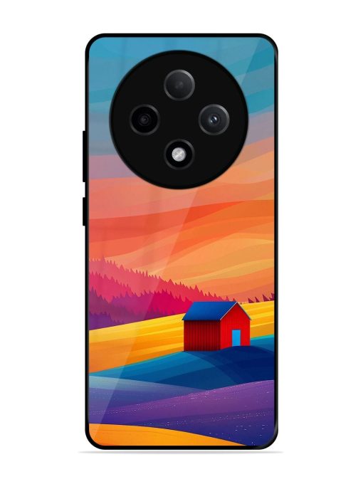 Sunset Solitude Glossy Soft Edge Case for Oppo F27 (5G)
