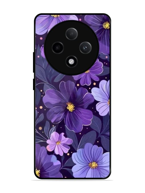 Purple Paradise Glossy Soft Edge Case for Oppo F27 (5G)