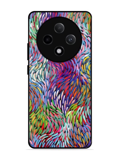 Vibrant Waves Glossy Soft Edge Case for Oppo F27 (5G)