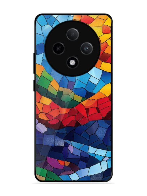 Mosaic Sunset Glossy Soft Edge Case for Oppo F27 (5G)