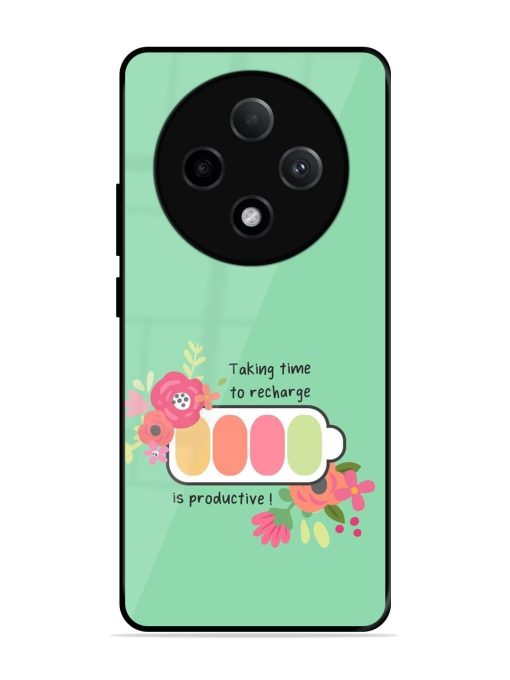 Recharge And Bloom Glossy Soft Edge Case for Oppo F27 (5G)