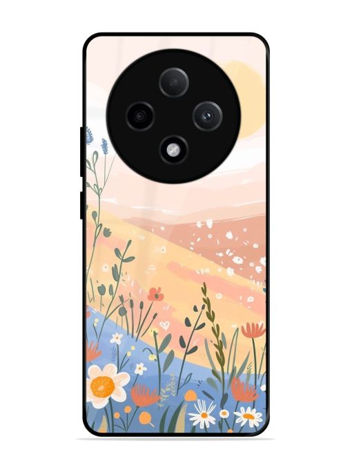 Golden Hour Blooms Glossy Soft Edge Case for Oppo F27 (5G)