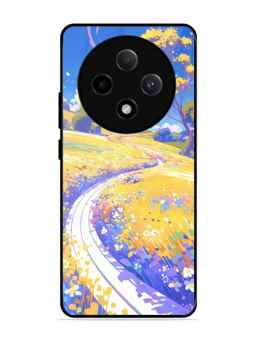 Vibrant Spring Meadow Glossy Soft Edge Case for Oppo F27 (5G)