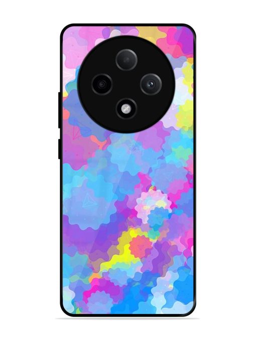 Psychedelic Cloud Burst Glossy Soft Edge Case for Oppo F27 (5G)