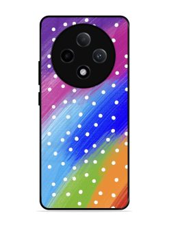 Rainbow Polka Dot Dream Glossy Soft Edge Case for Oppo F27 (5G)